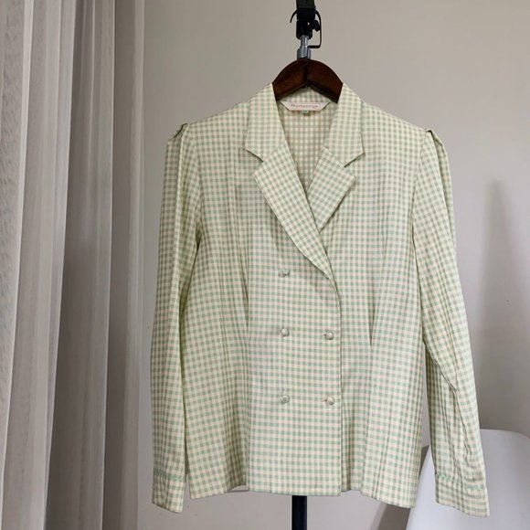 Authentic Burberry green two pieces suit - Picture 1 of 12